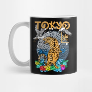 Tiger japan style.Japan traditional and couture. Mug